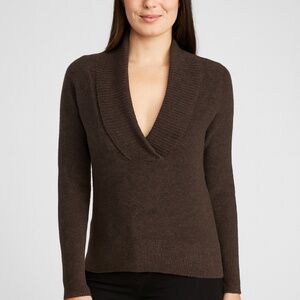 GapBody‎ Brown Shawl Collar Sweater – Size M